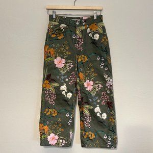 Topshop Moto Floral Pattern Jeans